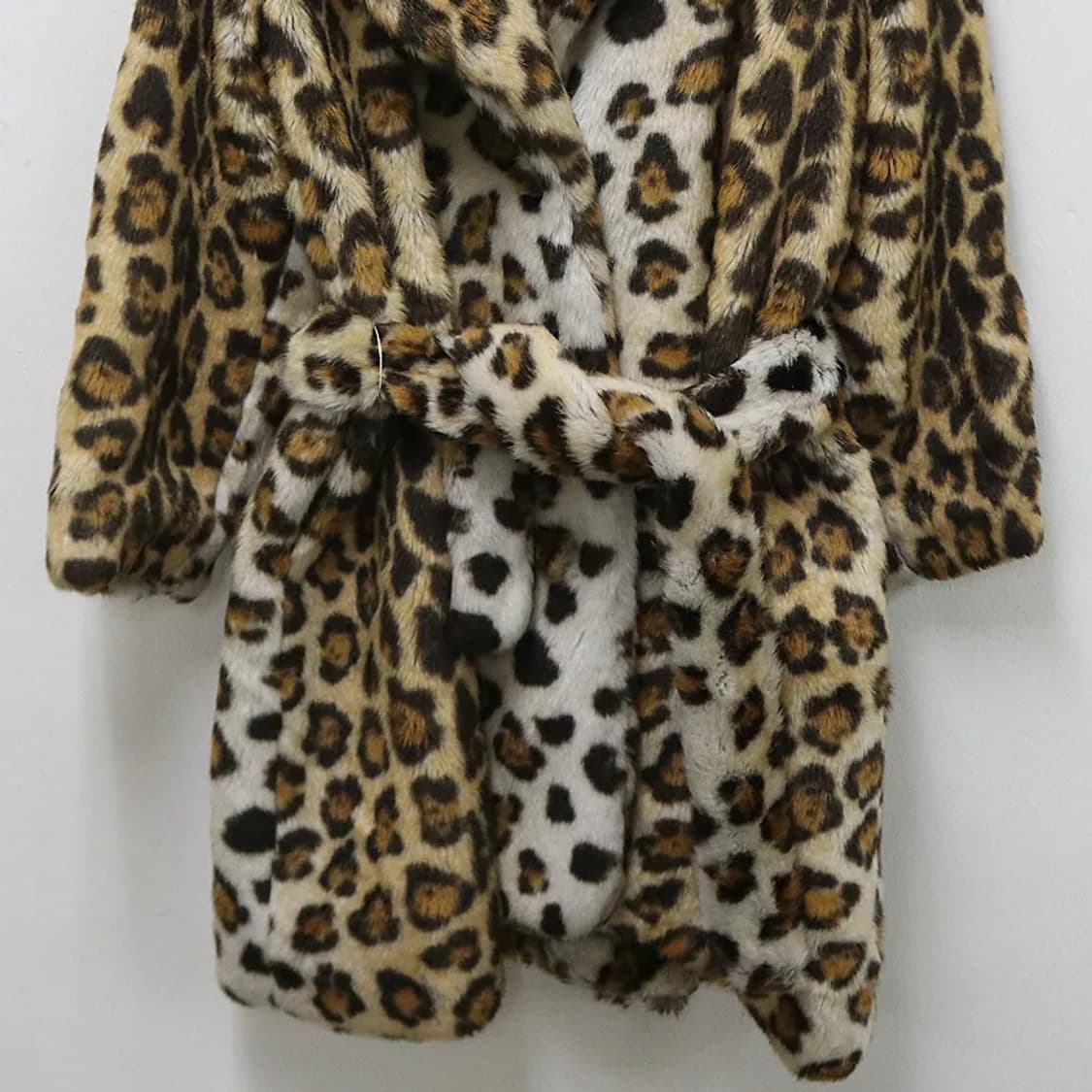 THUNDER 호피 페이크 퍼 벨트 자켓 60791 상품이미지4