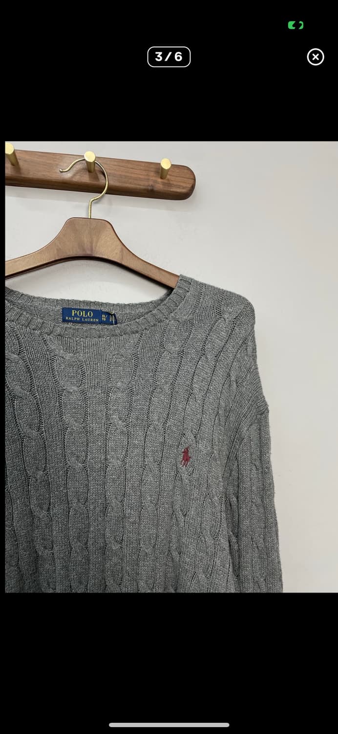 폴로랄프로렌 그레이 케이블 니트 A2871 상품이미지3