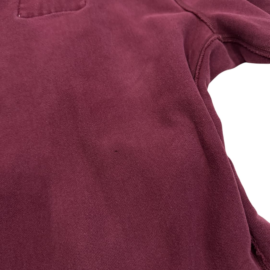 아베크롬비 빈티지 Y2K 데미지 디테일 후드집업 자켓 버건디 레드 XL 상품이미지6