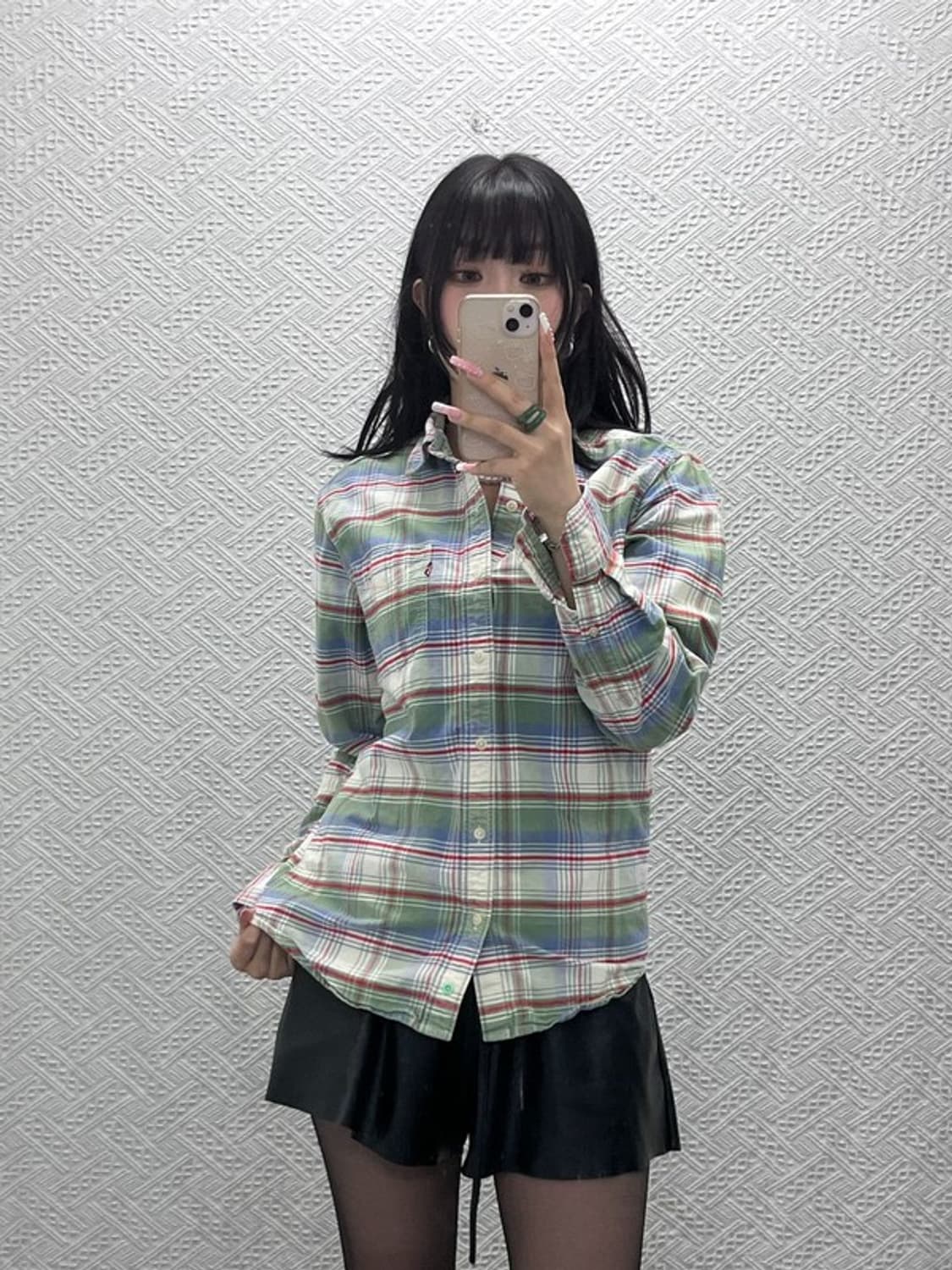 리바이스 빈티지 캐주얼 컨트리 레트로 체크 셔츠 S C12529 상품이미지2