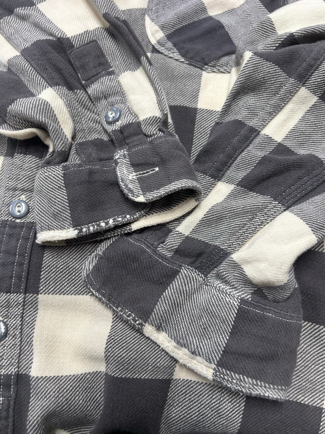 폴로 랄프로렌 모노 버팔로 플란넬 체크 셔츠 상품이미지6