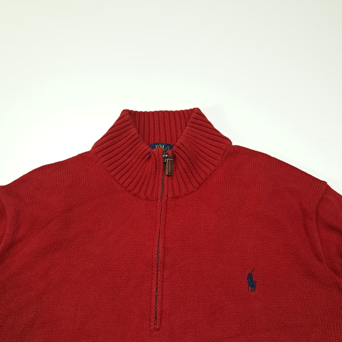 CL192 2XL 폴로 코튼 하프집업 니트 상품이미지2