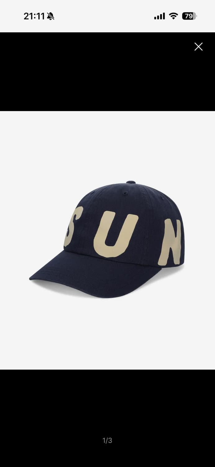 썬러브 캡피탈 캡모자 네이비 상품이미지1