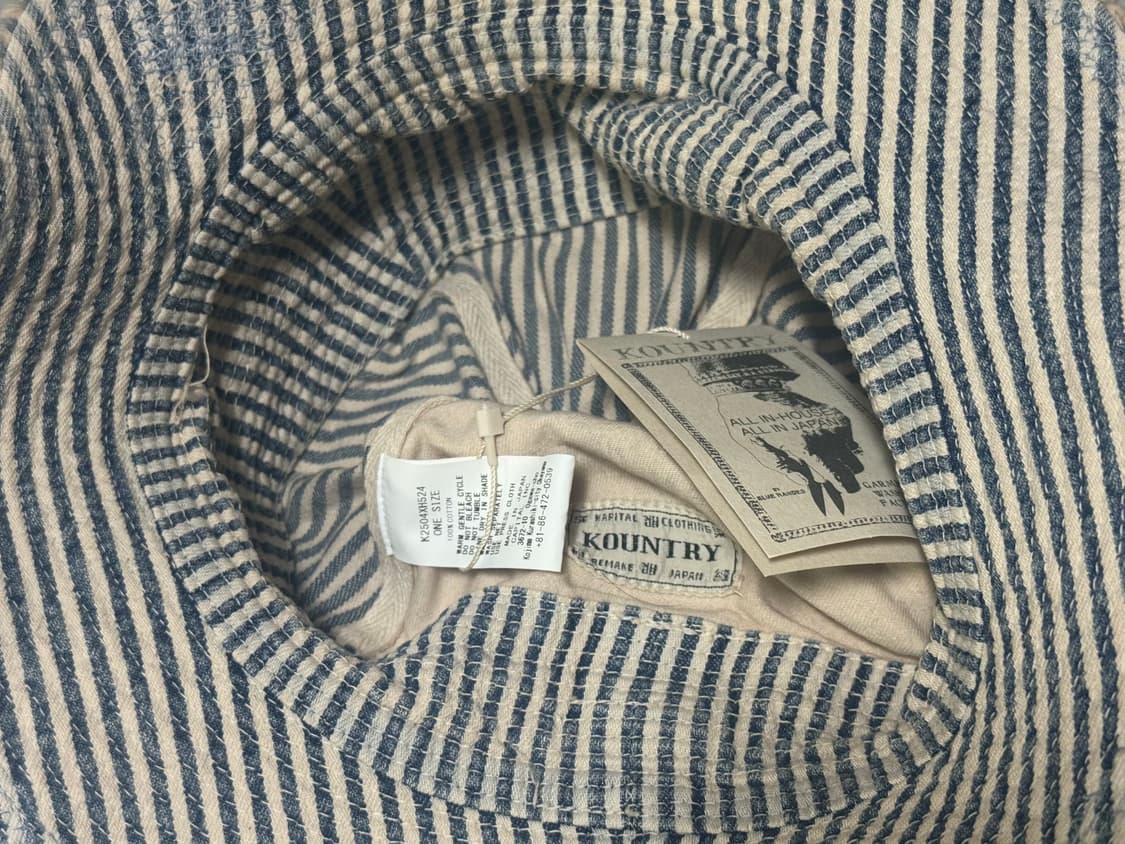 KAPITAL 캐피탈 모자 10oz 히코리 노인과 바다 버킷 햇 상품이미지3