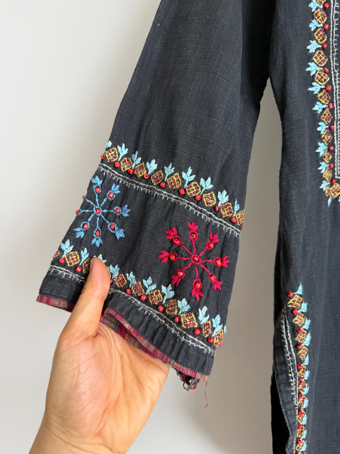 Pre owned 7부 자수 블라우스 상품이미지3