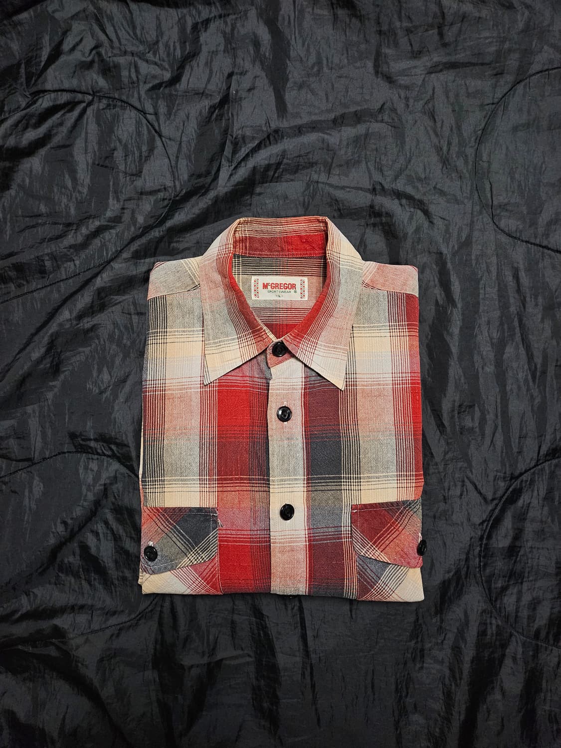 맥그리거 90s 일본판 투포켓 체크 셔츠 L 상품이미지1