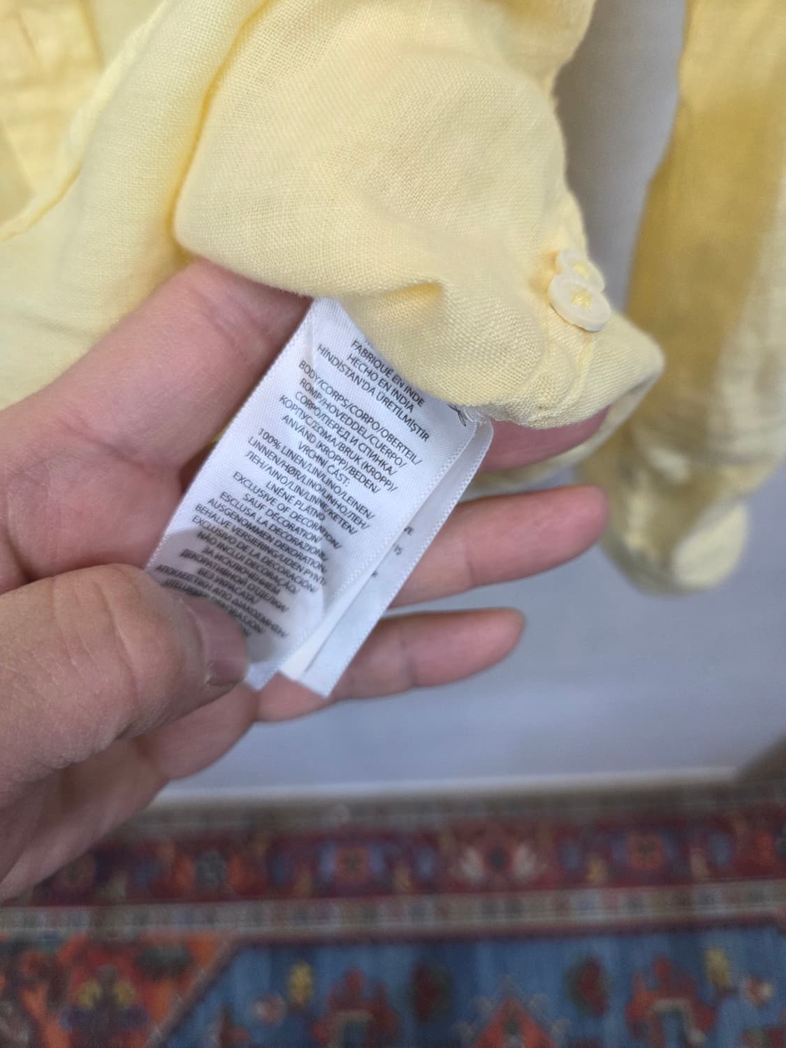 폴로랄프로렌 릴렉스드핏 린넨 셔츠긴팔 sp 병아리  상품이미지4