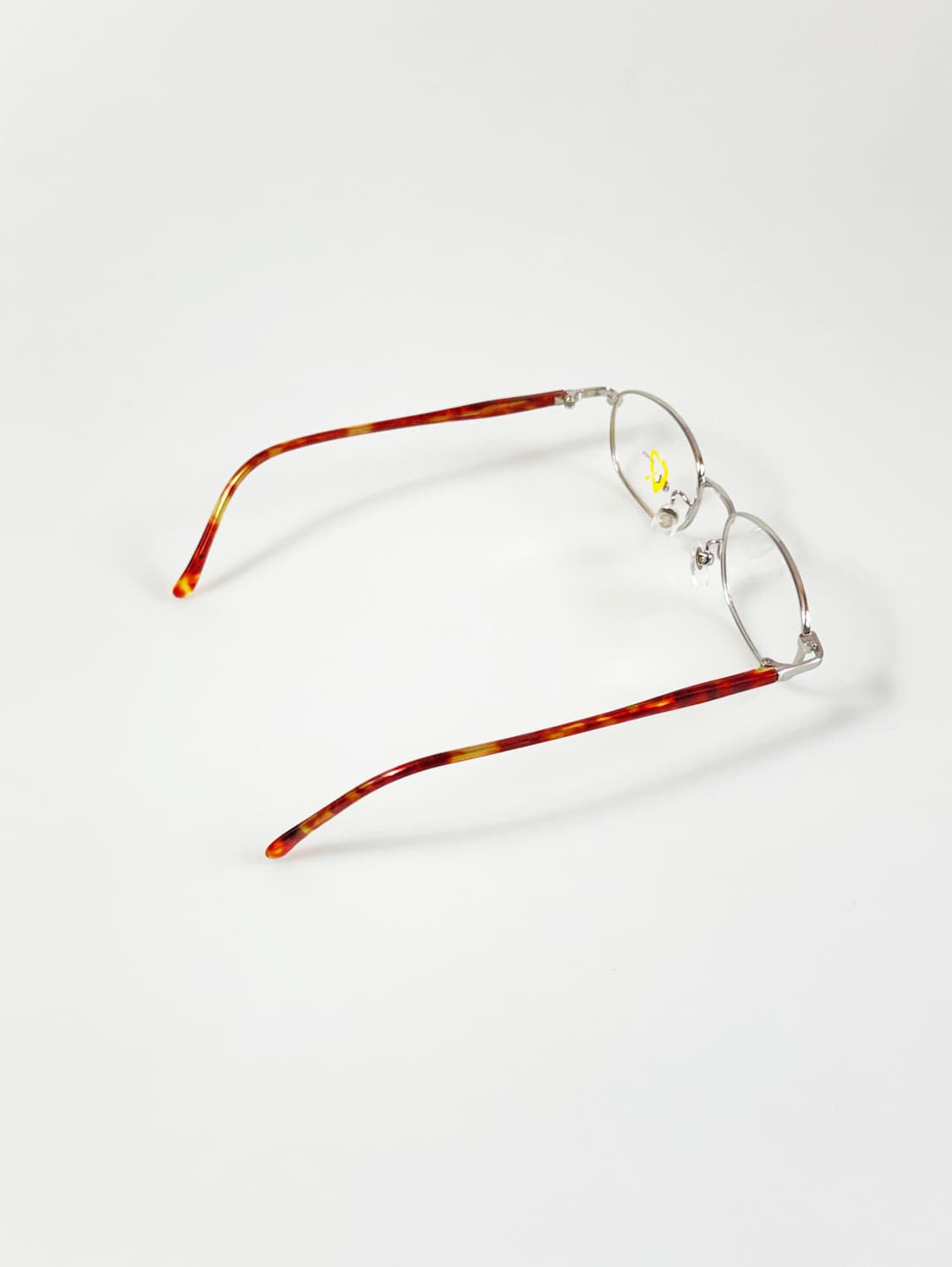 90s QINGREN 실버 메탈 슬림 스퀘어 빈티지 안경 상품이미지4