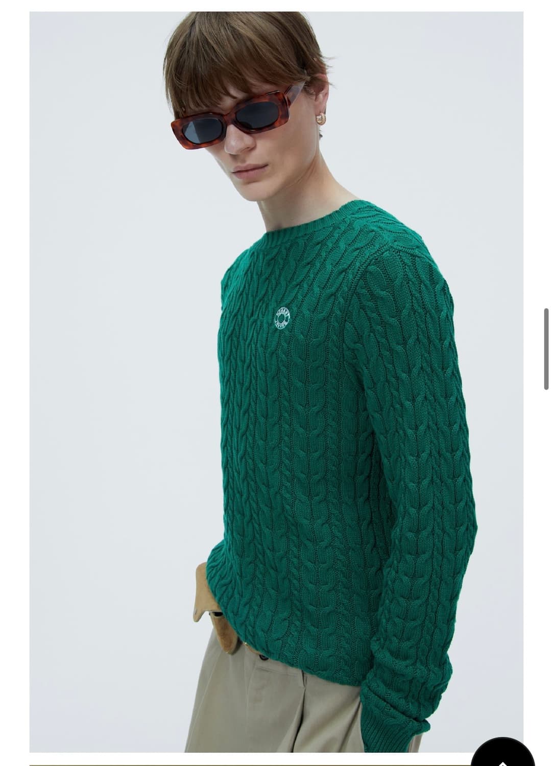 노앙(nohant) two way cable knit 새상품 팝니다.  상품이미지3