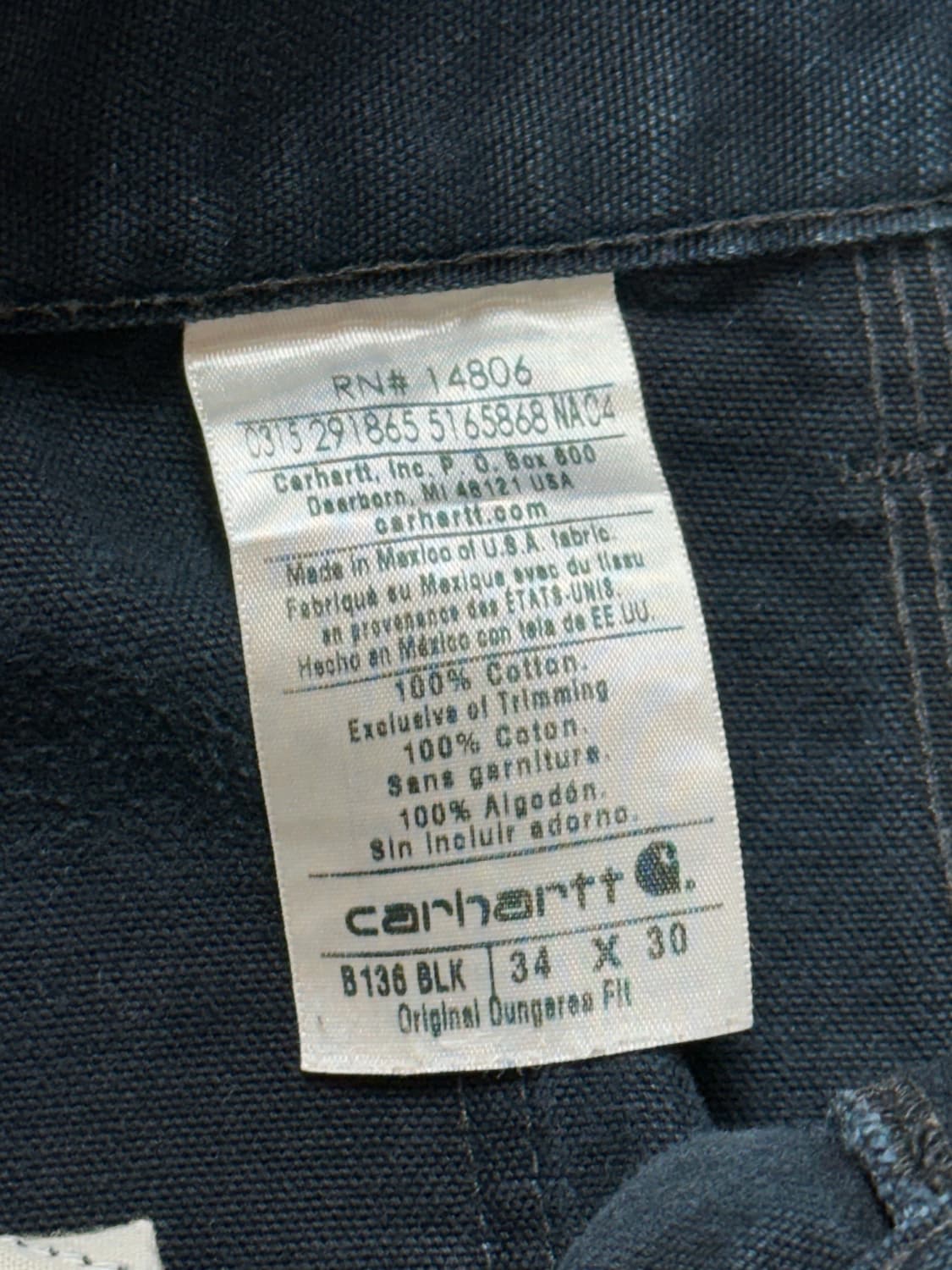 OG 칼하트 B136 더블니 팬츠 칼하트 썩블니 상품이미지9