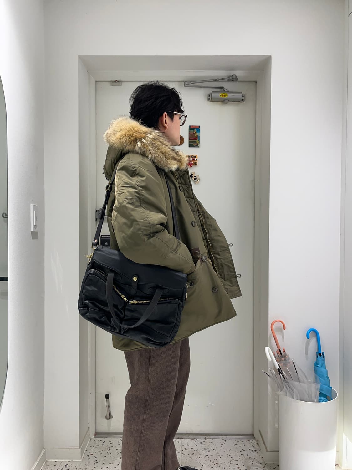 (착샷) 필슨 st 소가죽 브리프케이스 토트백 크로스백 상품이미지5