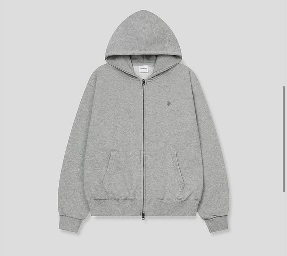 슬로우레코드하우스 크롭 후드집업 상품이미지2