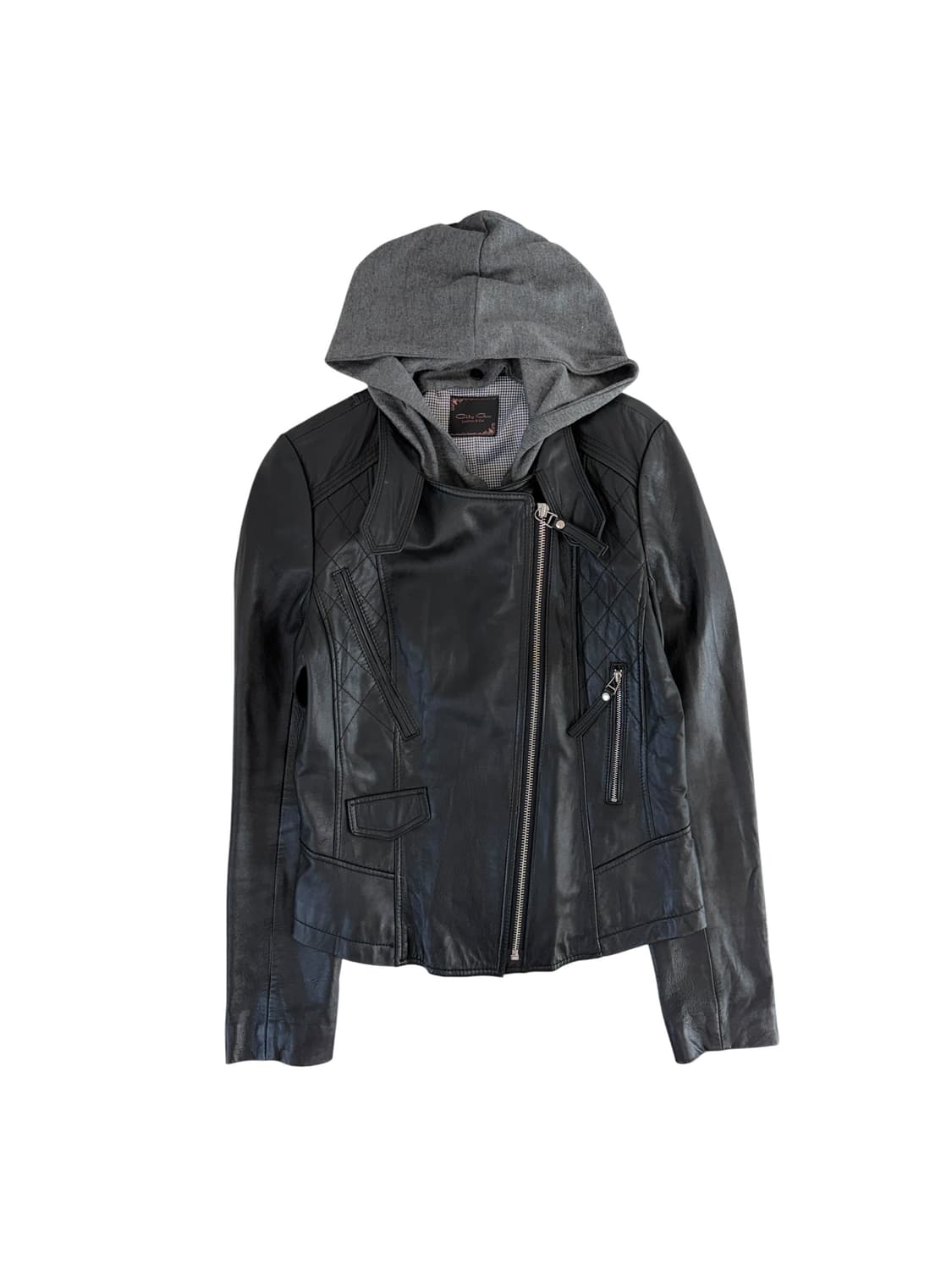 Vintage 양가죽 후드 자켓 상품이미지1