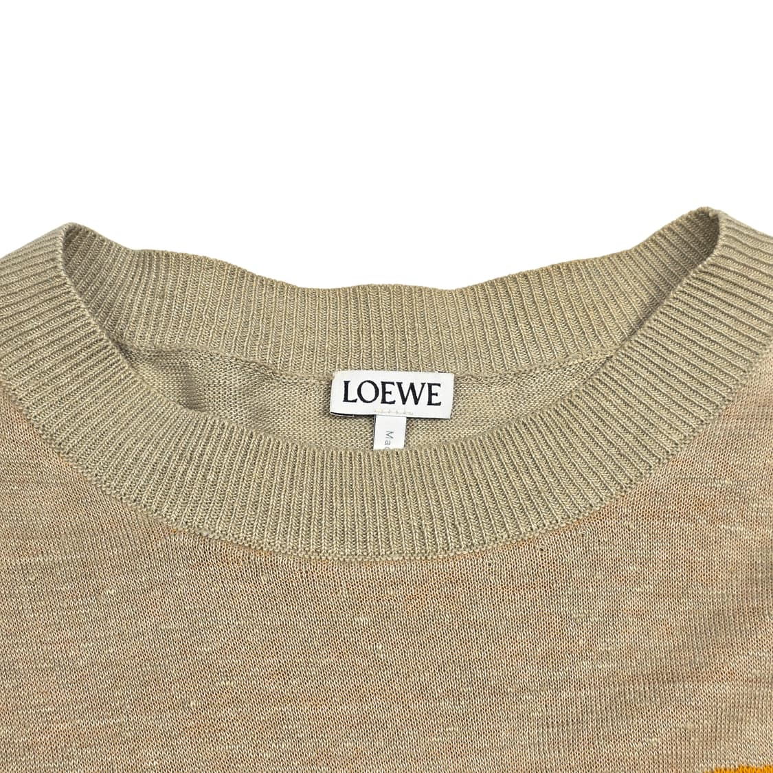 로에베 여성 자가드 플랙스 블렌드 아레나 린넨 니트 상품이미지4