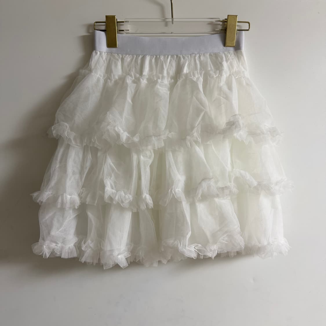 새상품 여자 캉캉 미니스커트 (화이트) 상품이미지1