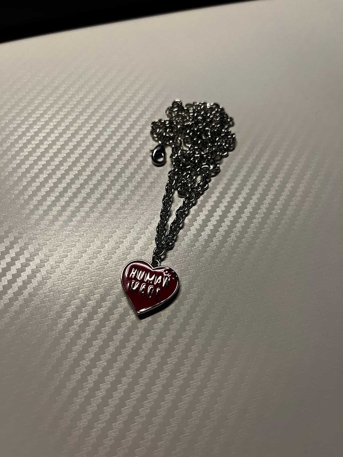 휴먼 메이드 하트 네클리스 레드 상품이미지1