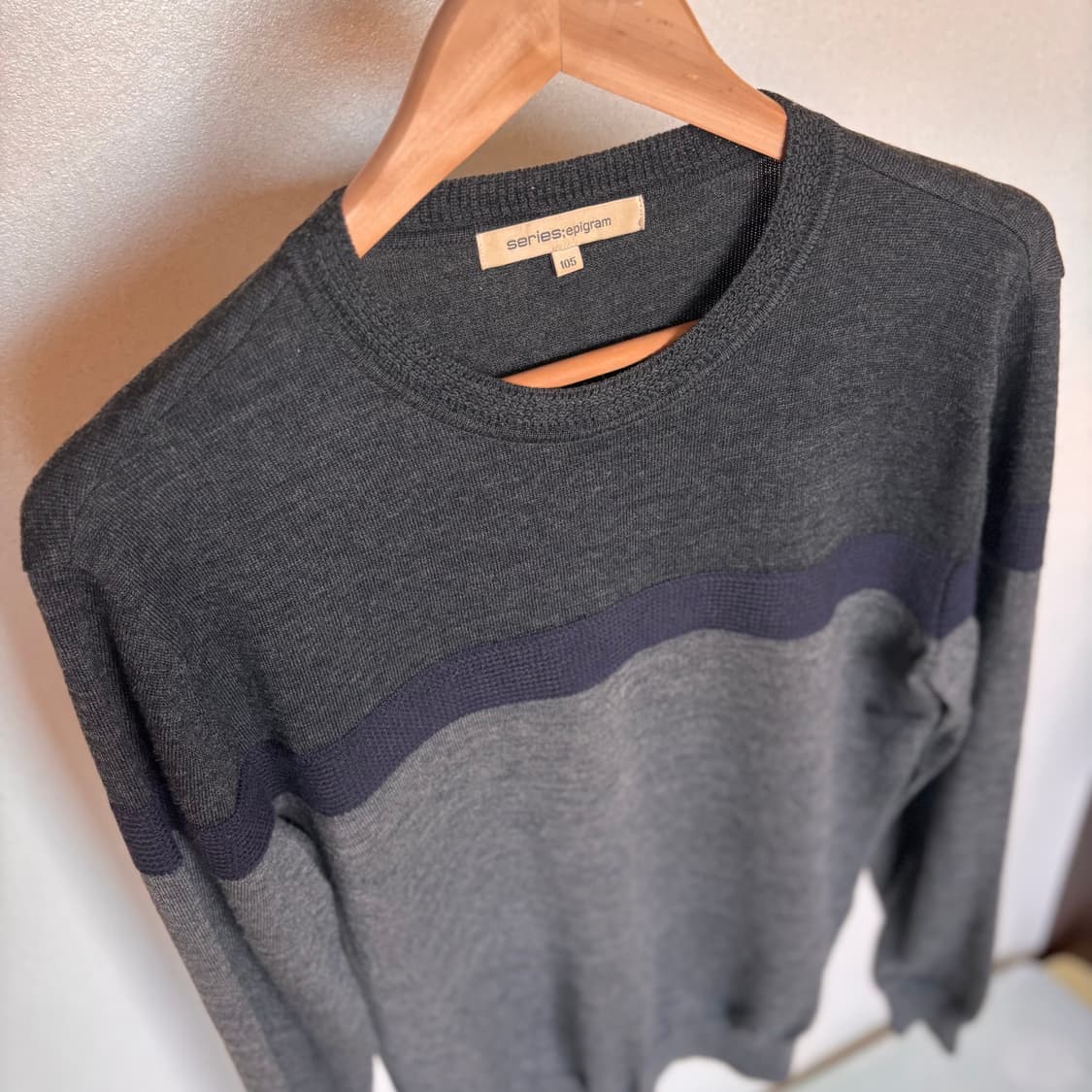 시리즈 에피그램 100 캐주얼 니트 스트라이프 가성비 상품이미지3