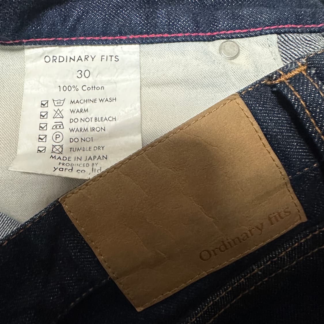ORDINARY FITS japan selvedge jeans 상품이미지5