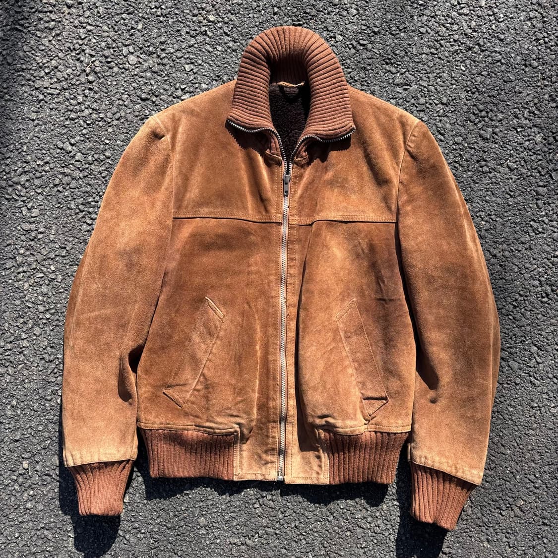 빈티지 그랜드 포드 스웨이드 블루종 상품이미지1