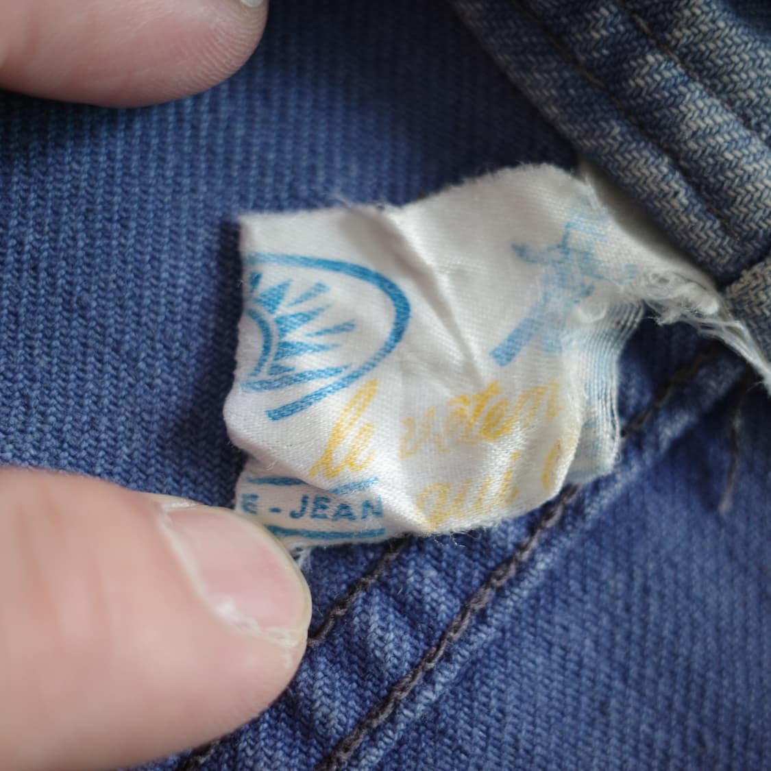 60s 프렌치 Solida 클럽카라 워크 초어자켓 (95) 상품이미지5