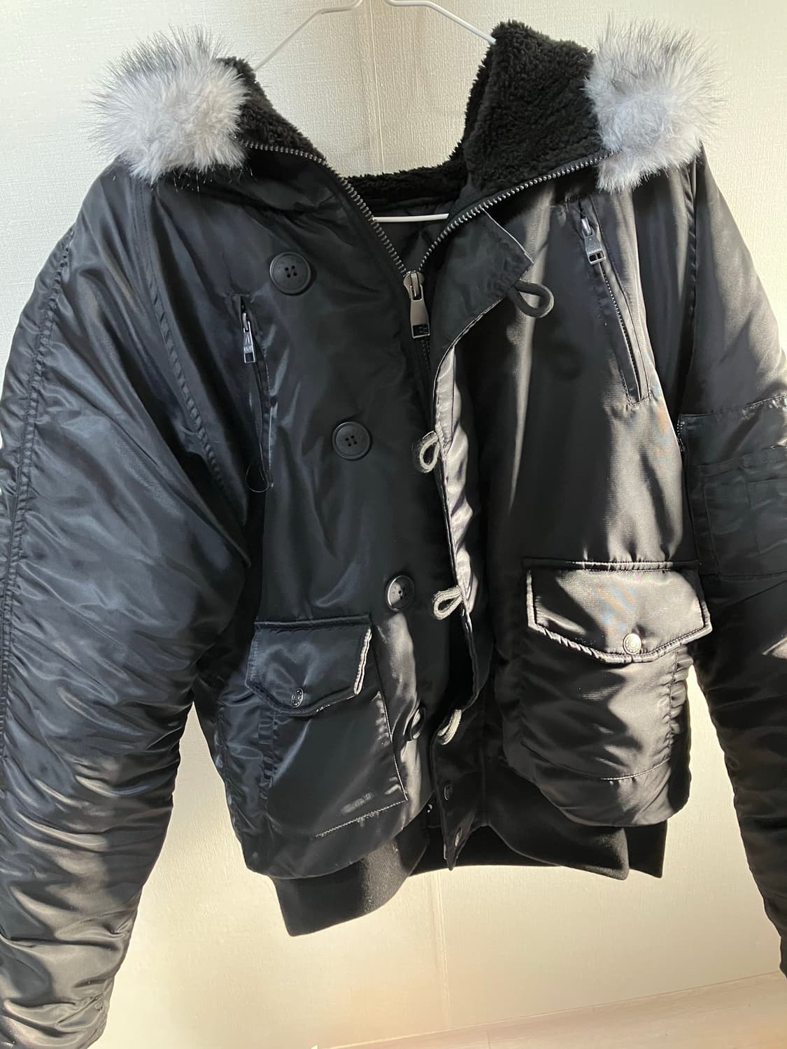 AAKAM 아캄 후드 퍼 ma-1 size 2 상품이미지2