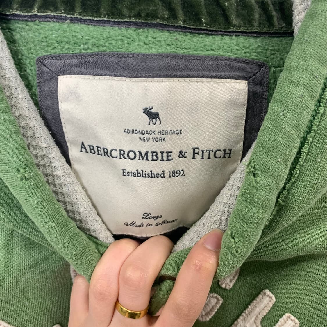 아베크롬비 y2k 와투케 말차 후드티  상품이미지6