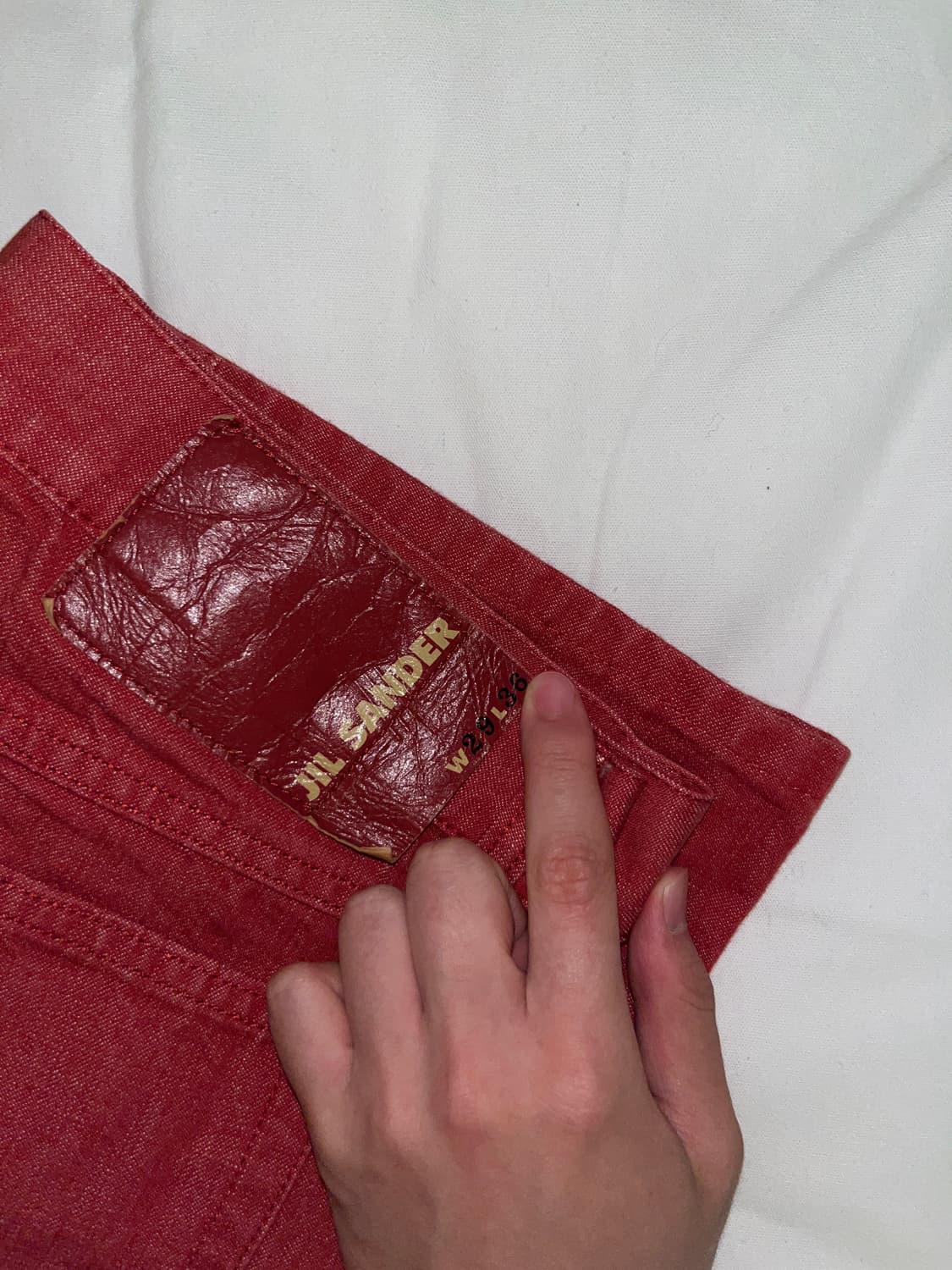 JIL SANDER_vintage denim (red)_29 x 36 상품이미지3