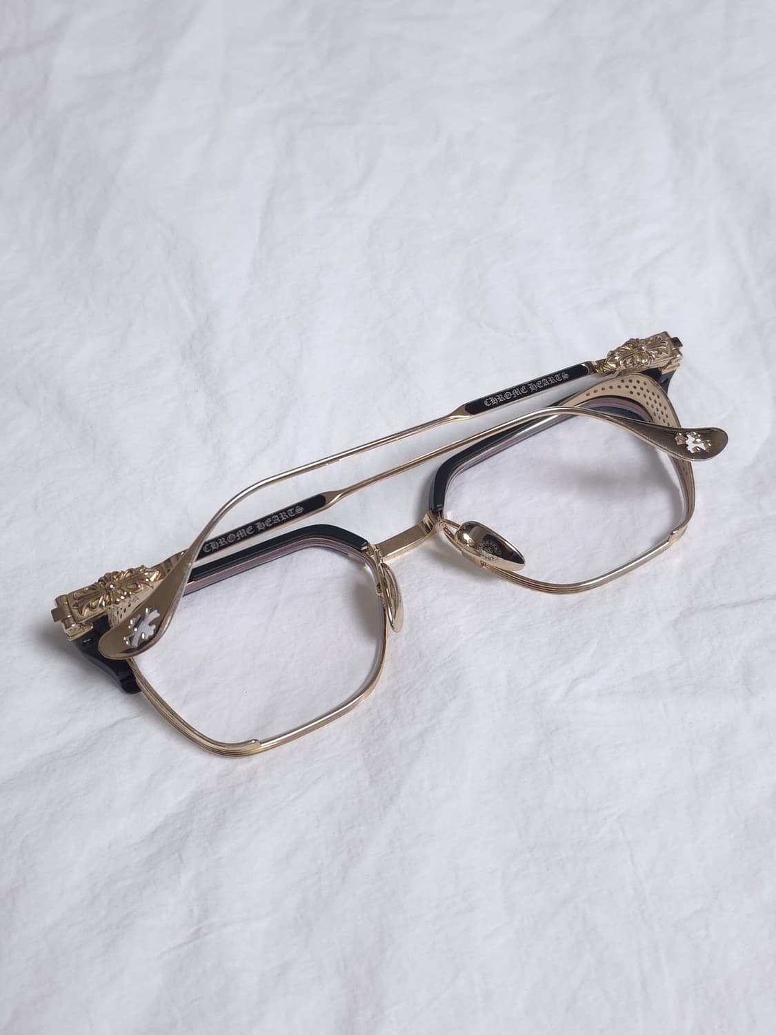 [OS] 크롬하츠 르그마 안경 매트블랙 골드 상품이미지4