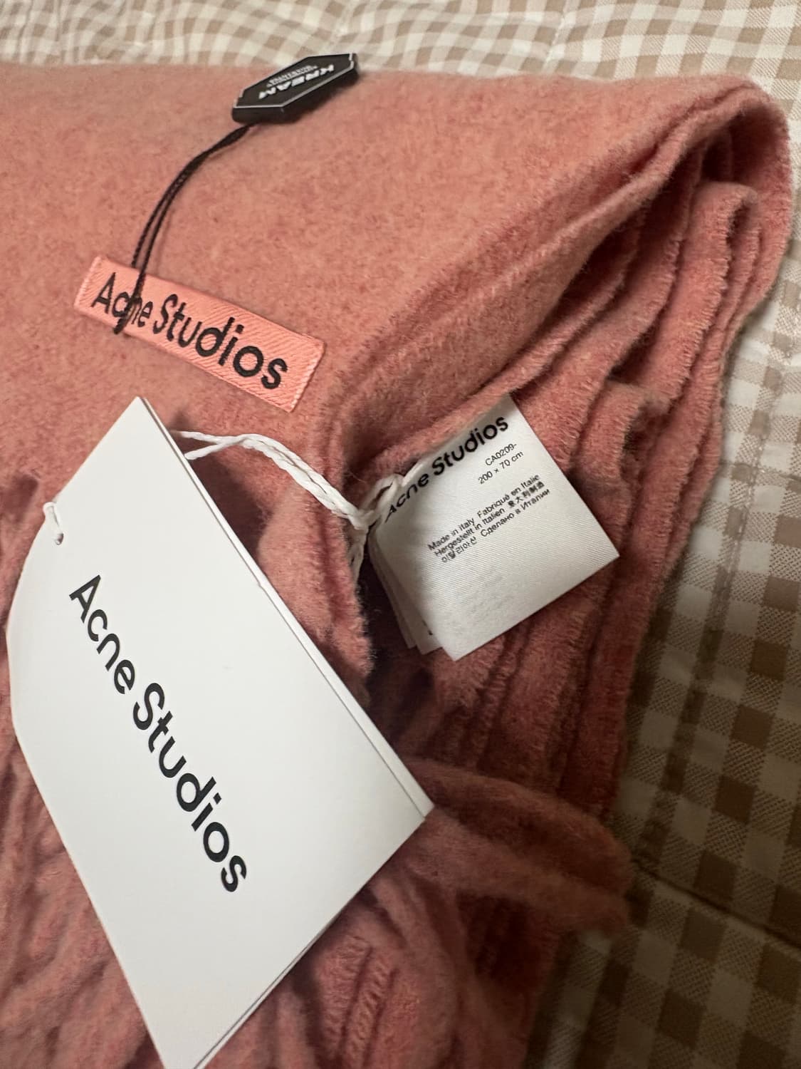 [새상품] 아크네 스튜디오 머플러 로즈 멜란지 수지 머플러 상품이미지3