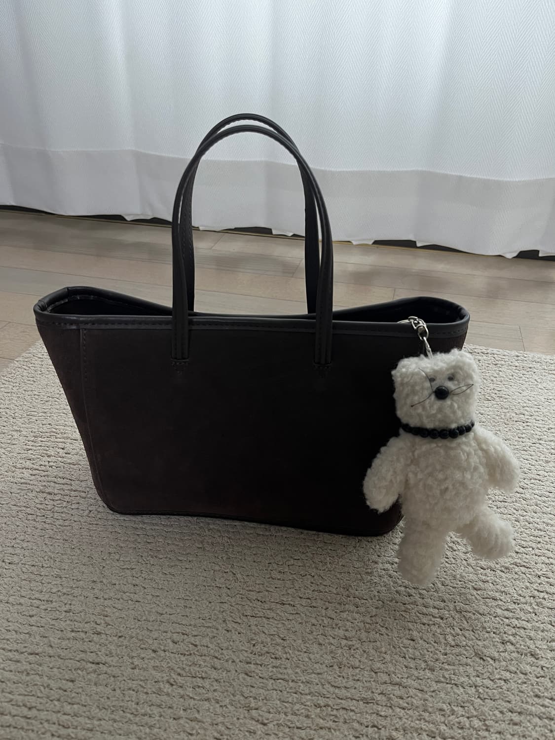 낫띵리튼st Ain suede tote bag (Brown) 상품이미지4