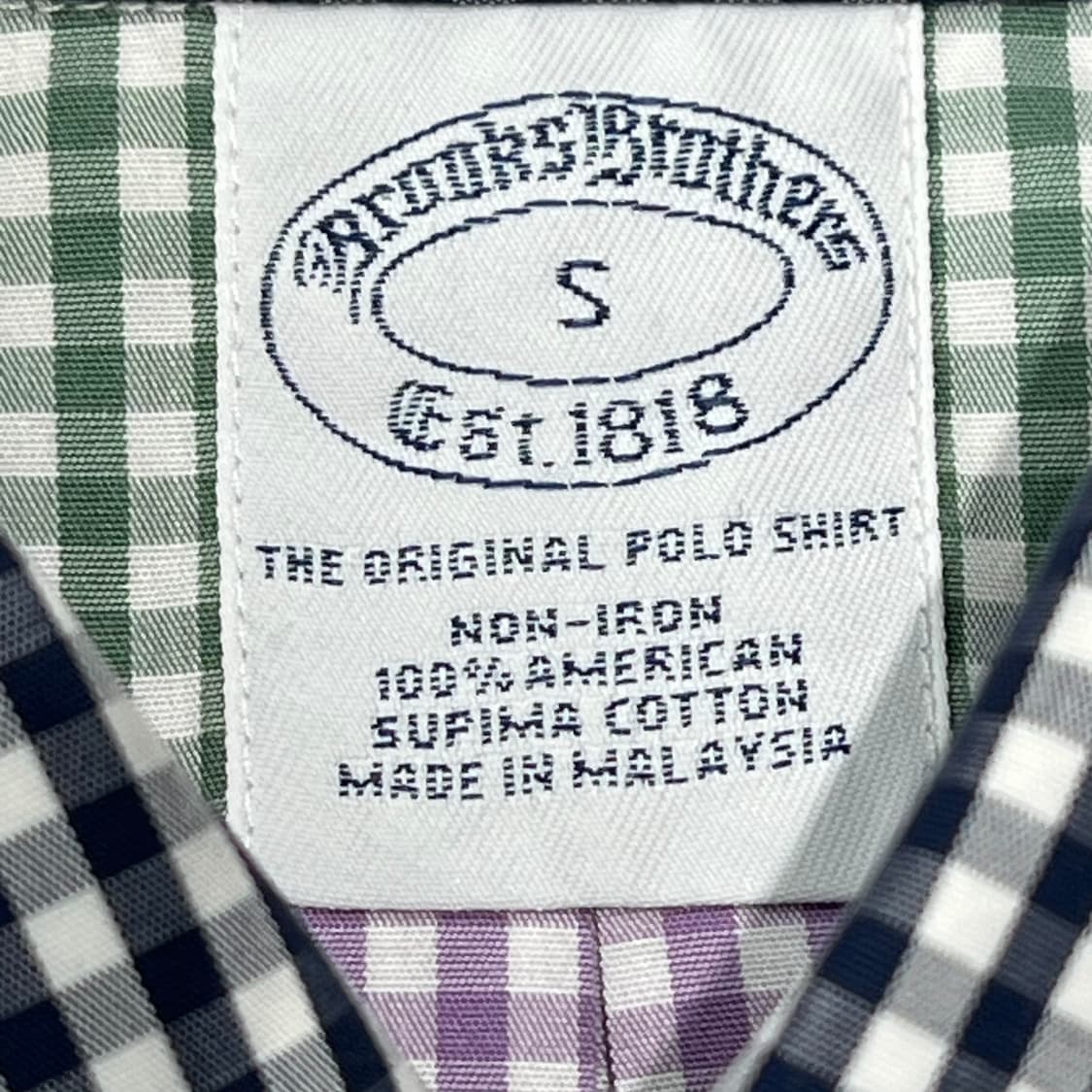 브룩스브라더스 멀티체크 반팔셔츠 s10450 상품이미지5