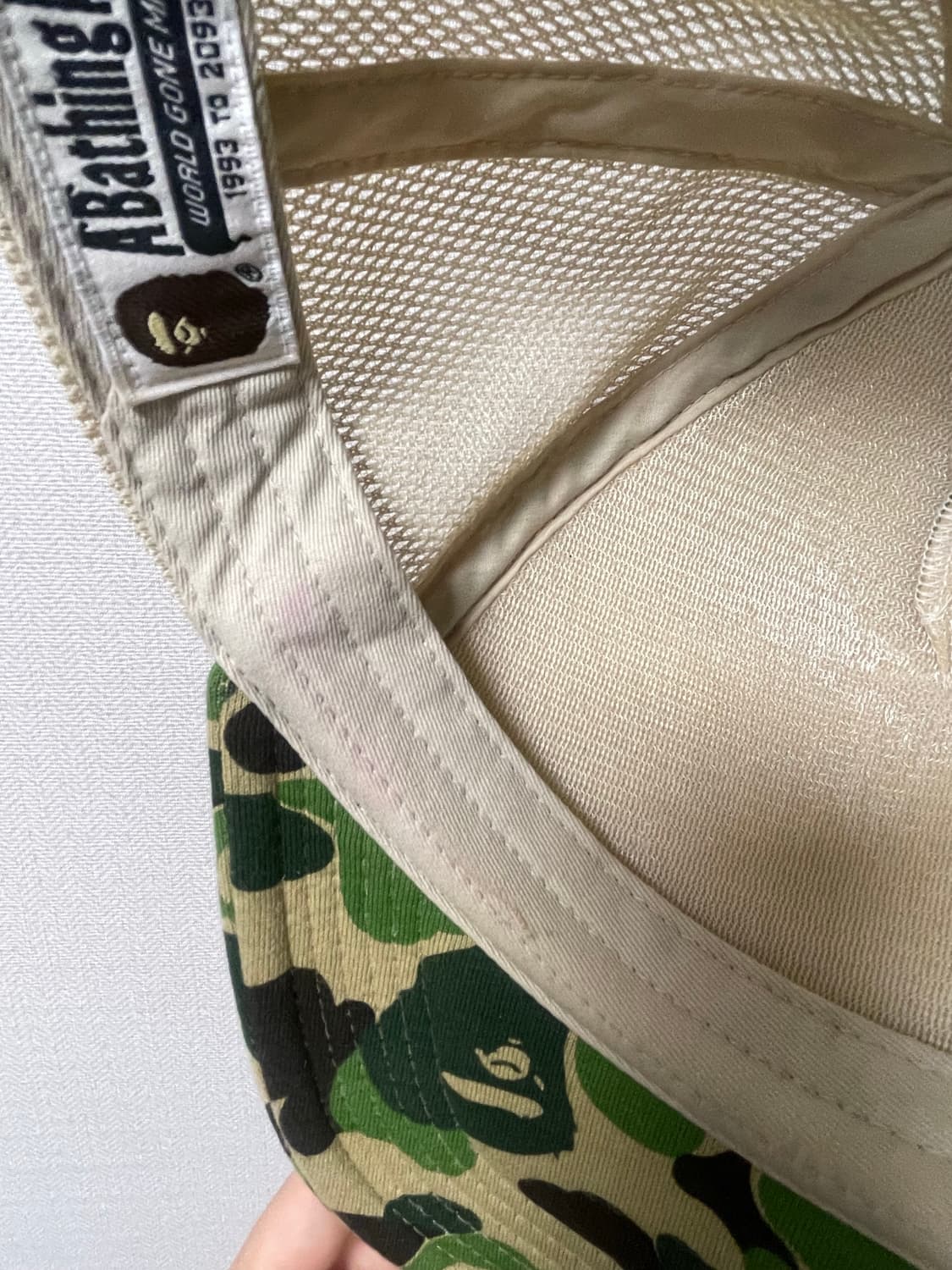 베이프 23 ss ABC 카모 페이스 매쉬 캡 모자 상품이미지5