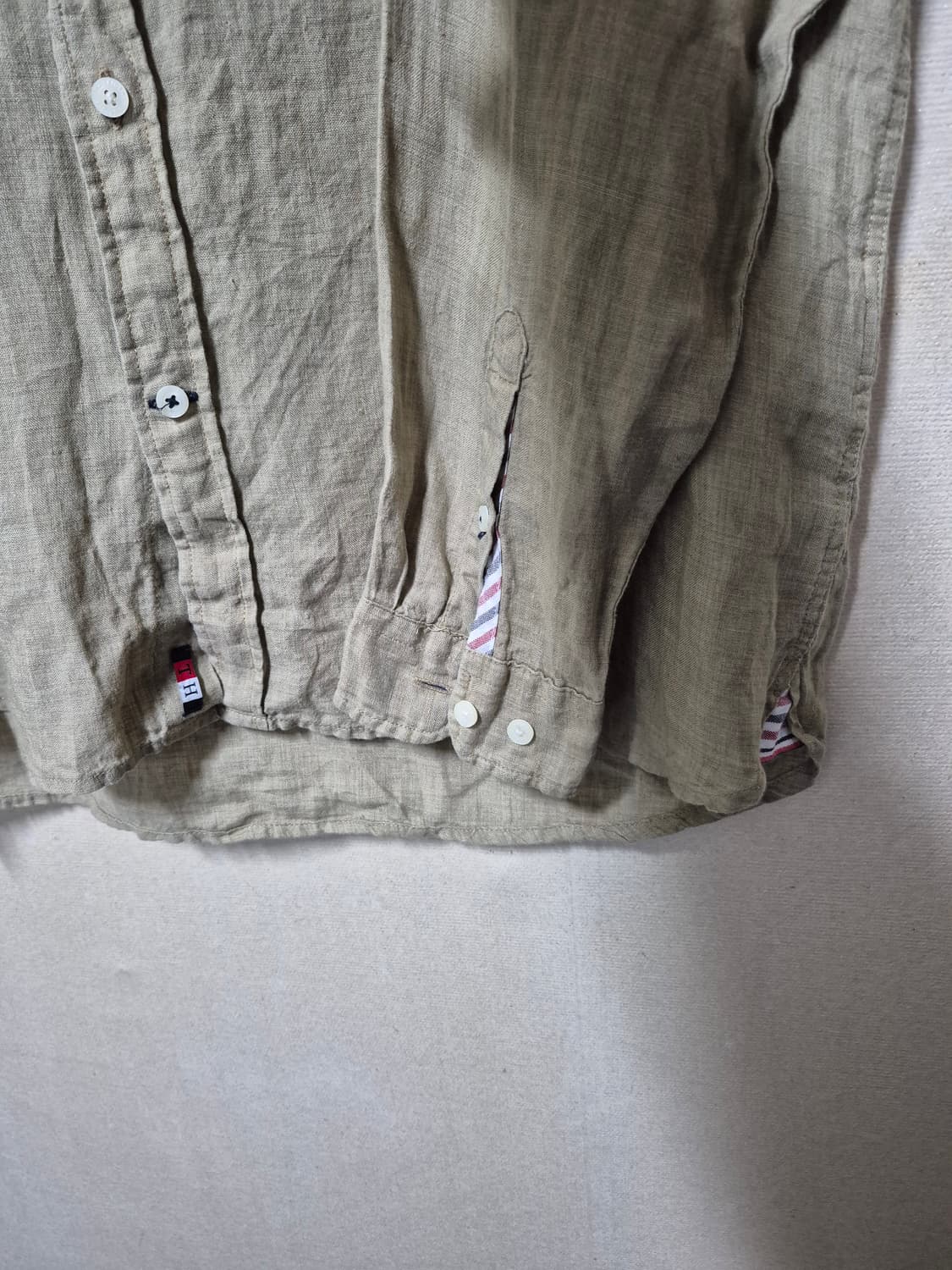 한섬 타미힐피거 린넨 퍼그먼트 워싱 셔츠 상품이미지4