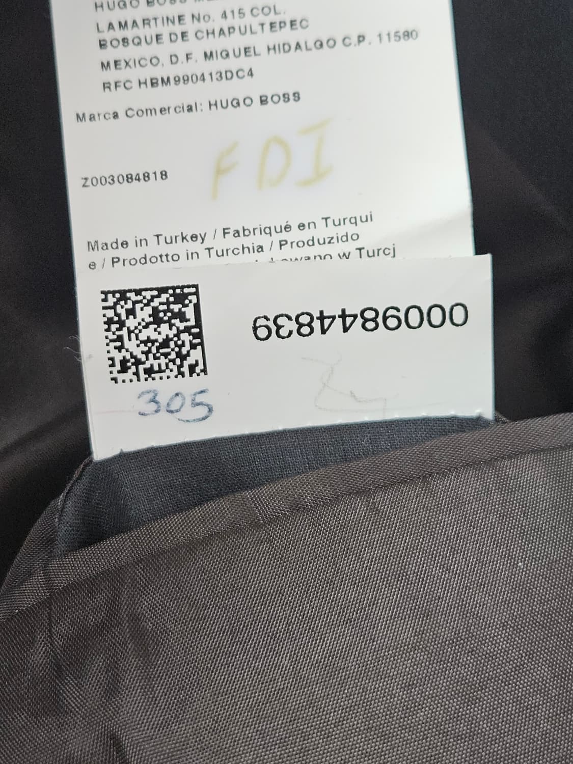 휴고보스 BOSS 옴므 블레이저 슬랙스 정장 셋업 세트 L 상품이미지5