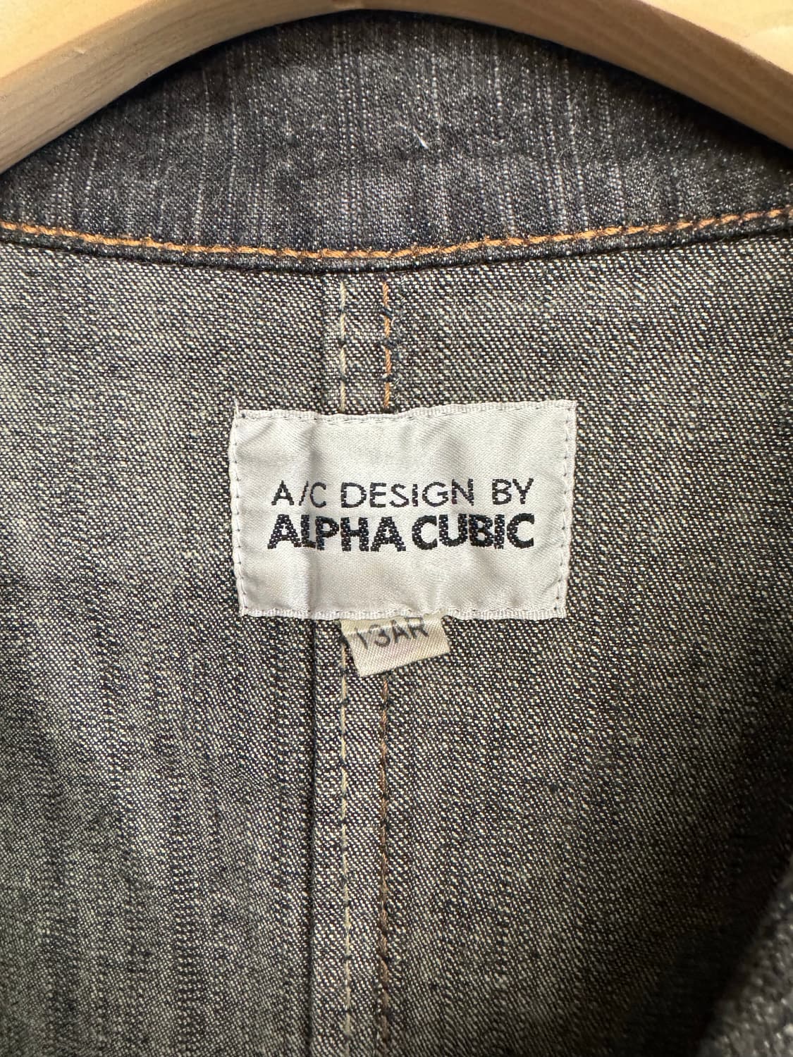 ALPHA CUBIC 빈티지 여성 흑청 블레이저 자켓 상품이미지3