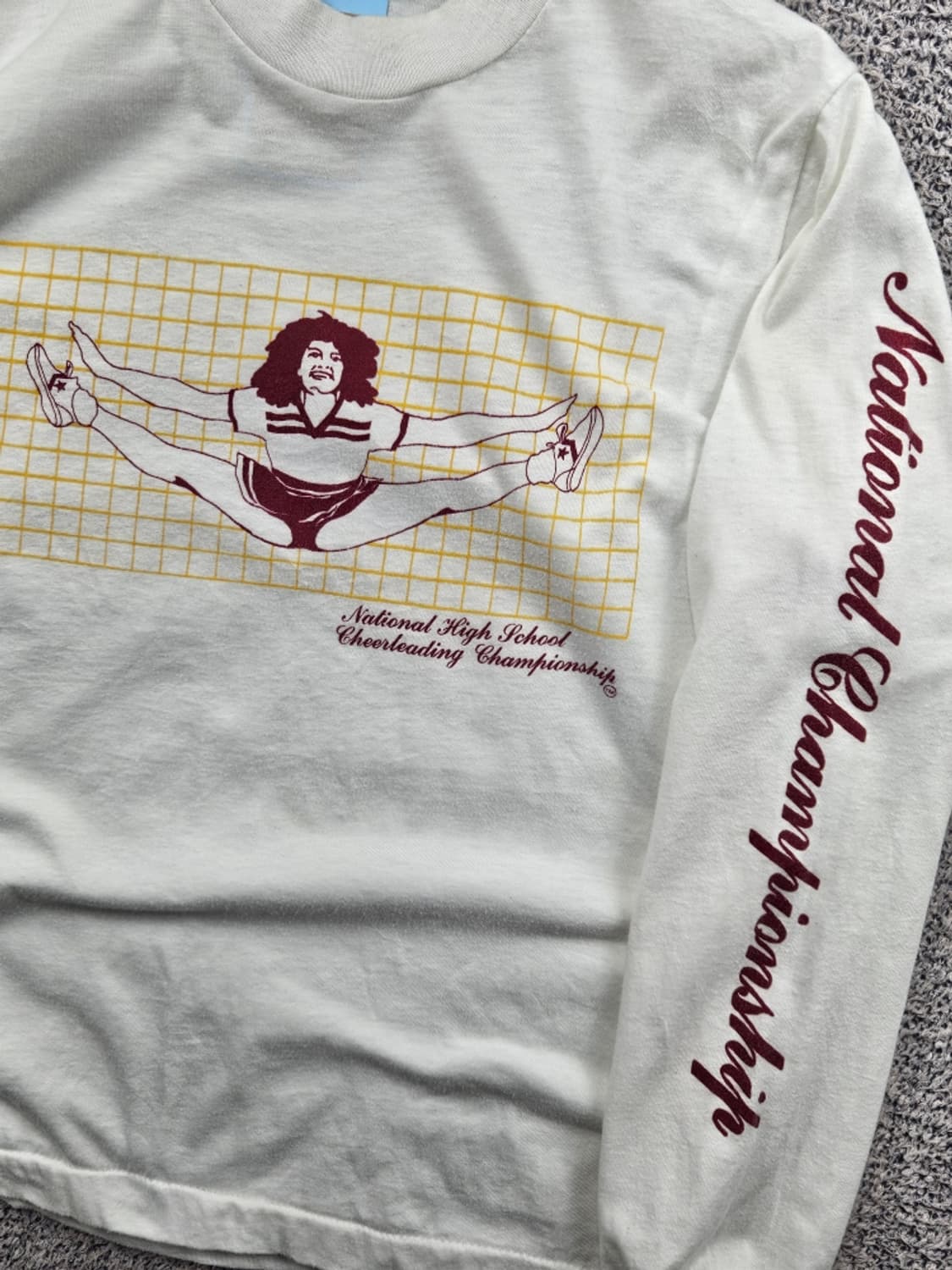 80's VINTAGE 치어리딩 싱글스티치 롱슬리브 (M추정)/11560 상품이미지8