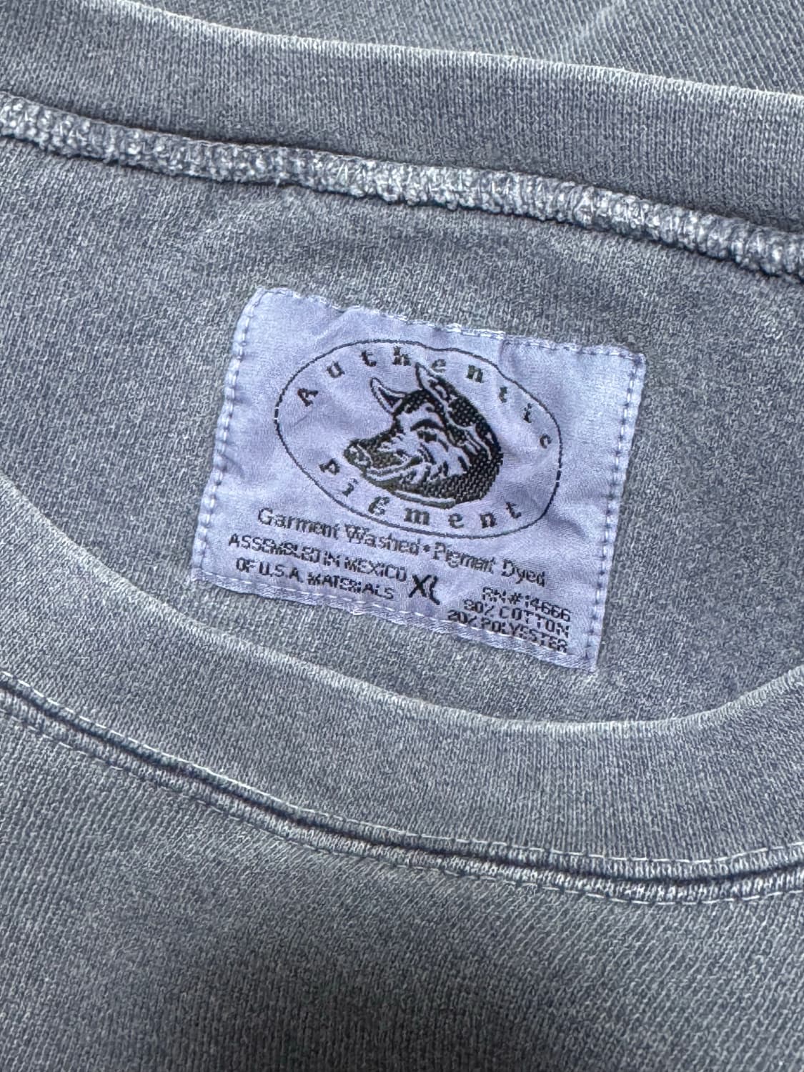 authentic pigment 빈티지 아플리케 다잉 스웨트셔츠 상품이미지8