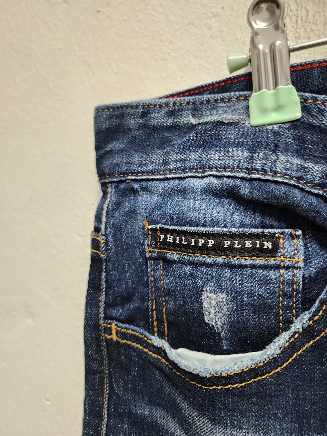 필립플레인 스틸로고 워싱 청바지  상품이미지5