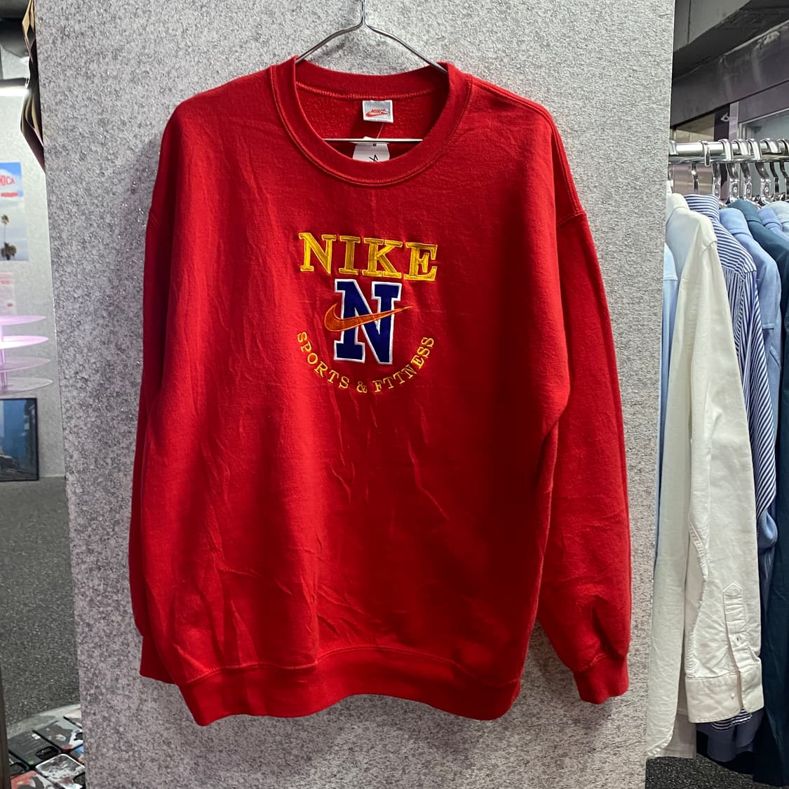 나이키 스우시 빅로고 레드 스웻 B3144 상품이미지2