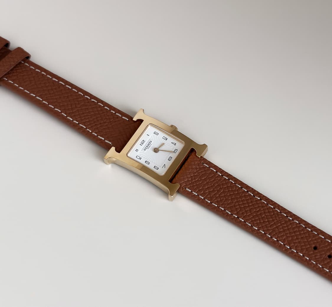 에르메스 H아워 골드 pm사이즈 시계 상품이미지4