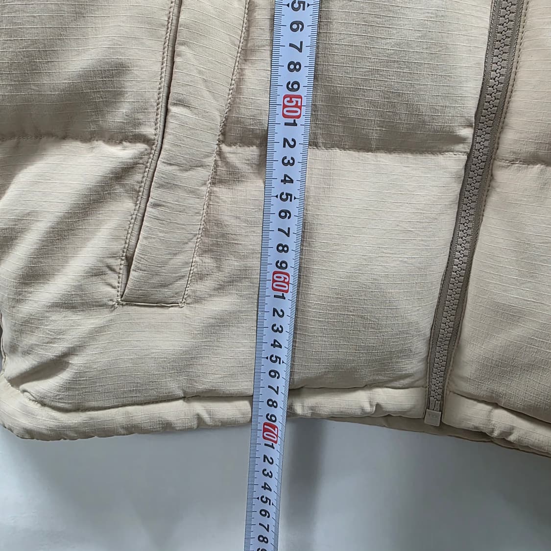 0787 휠라 다운 숏패딩 아이보리 베이지 투톤 100(L) 상품이미지3