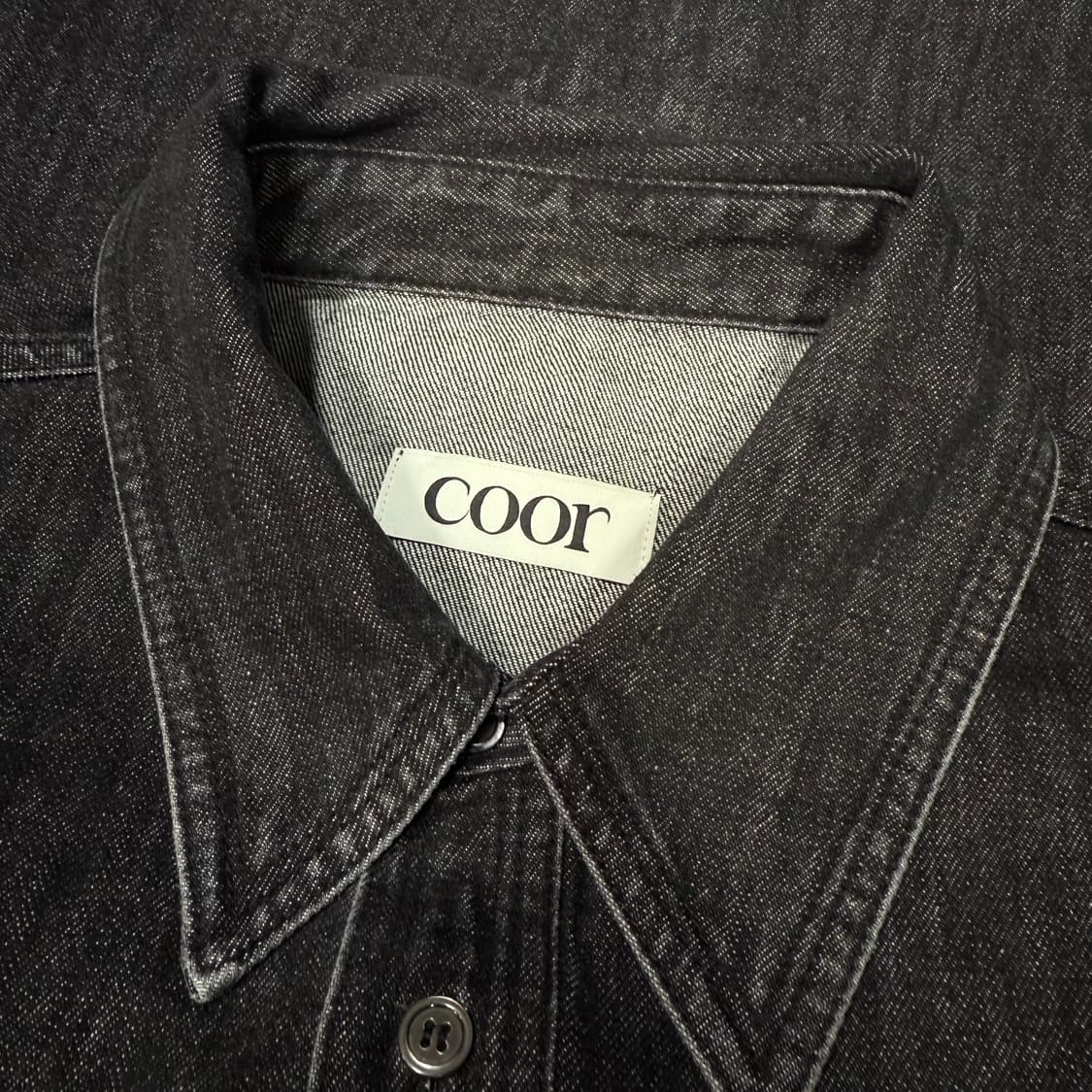 Coor 쿠어 25ss 워시드 데님 포켓 셔츠 상품이미지9