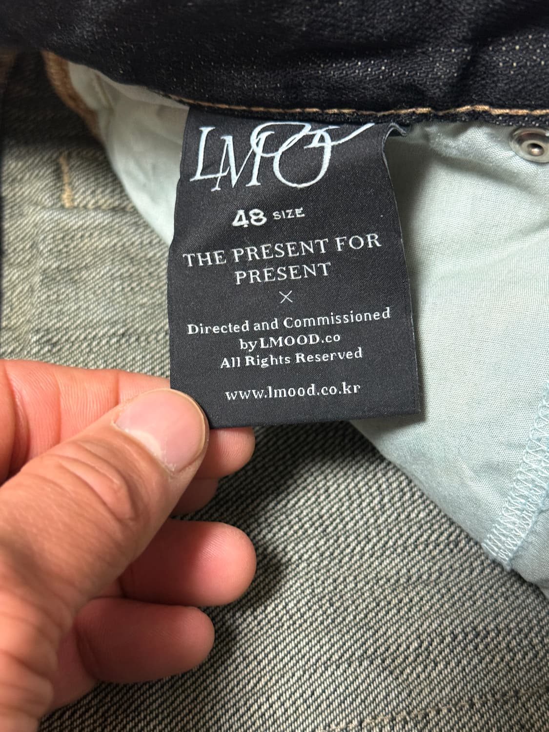 엘무드 / 빅보이 와이드 데님 / 블루블랙 / 48 상품이미지6