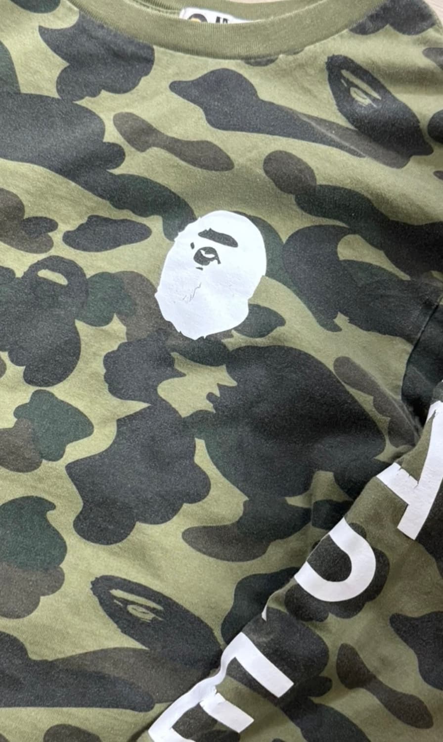 베이프 카모 롱슬리브 상품이미지2