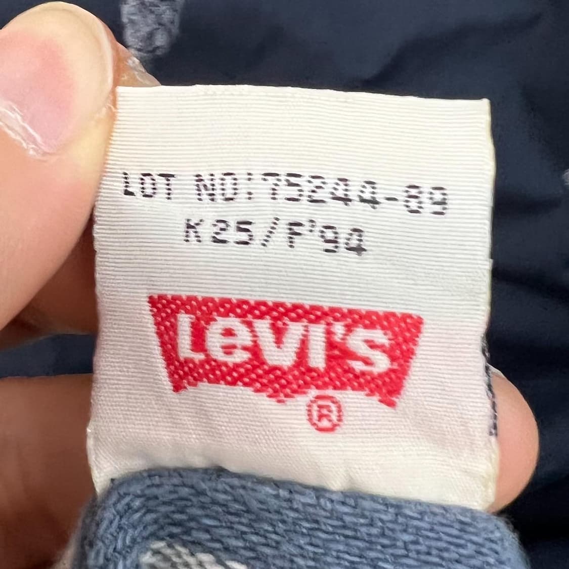 리바이스 U.S.A 네이비 스티치 블랭킷 풀오버 아노락 상품이미지9