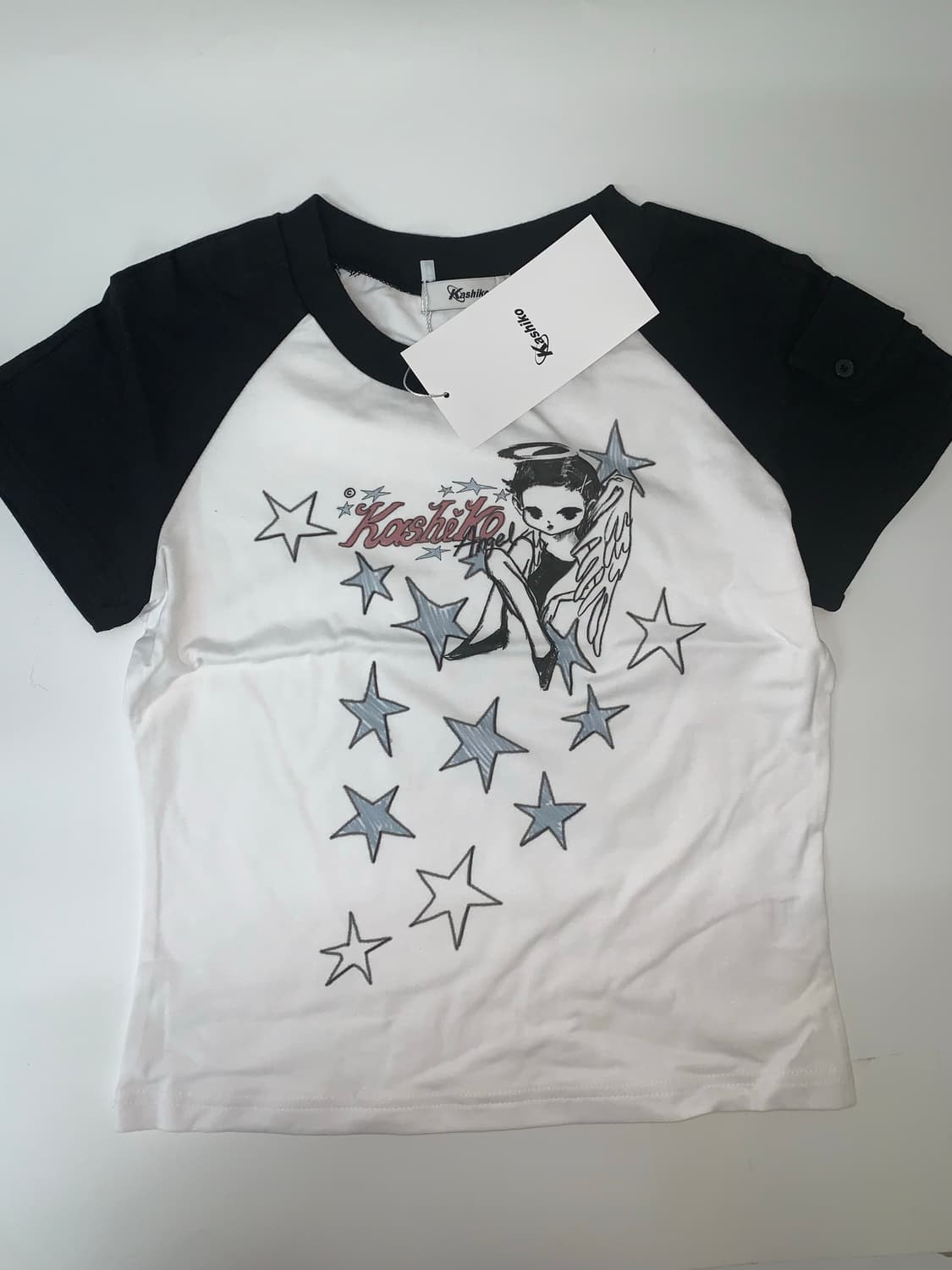 Kashiko Angelic Pocket Raglan T Shirt 상품이미지6