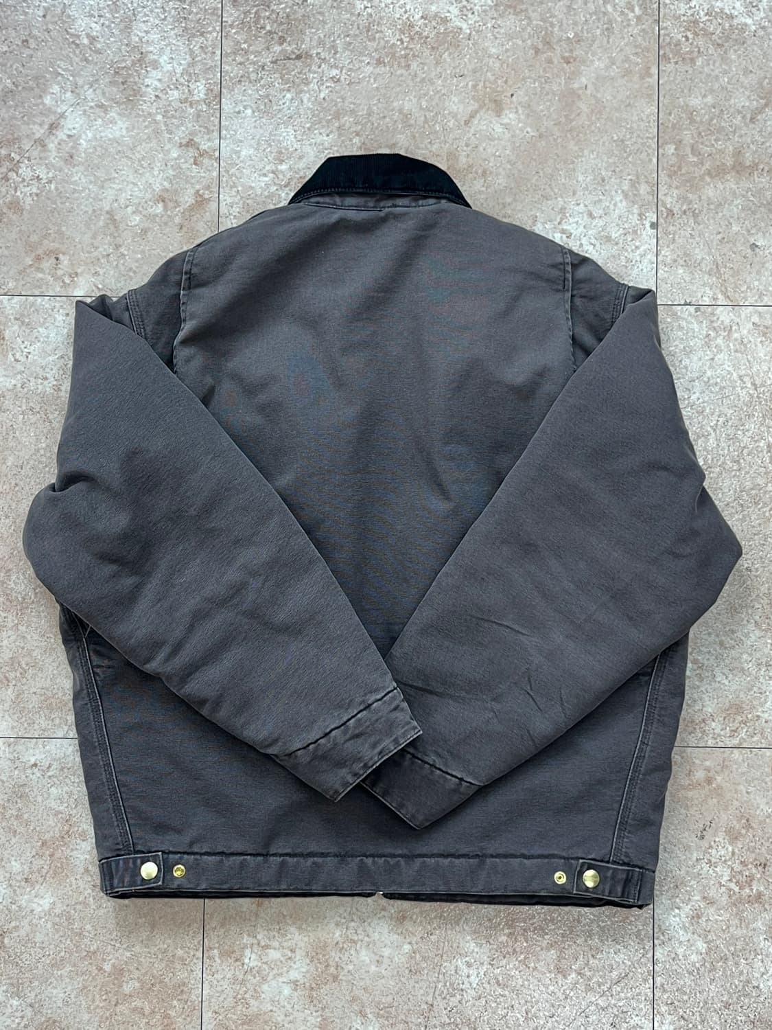 칼하트 윕 OG 디트로이트 자켓 토바코 블랙 스톤 캔버스 상품이미지2