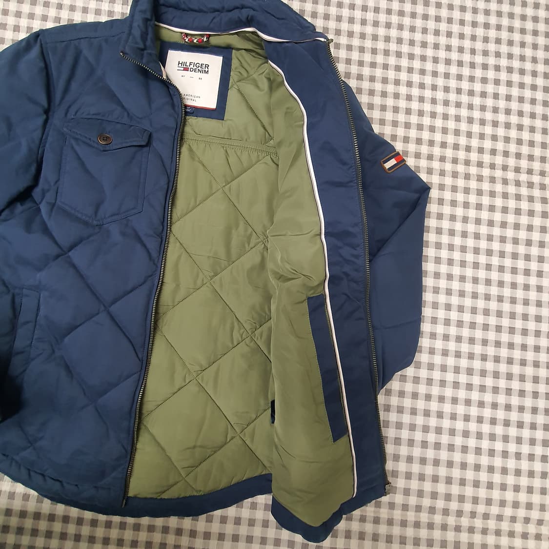 타미힐피거 퀼팅 경량패딩 자켓 남자95 상품이미지6