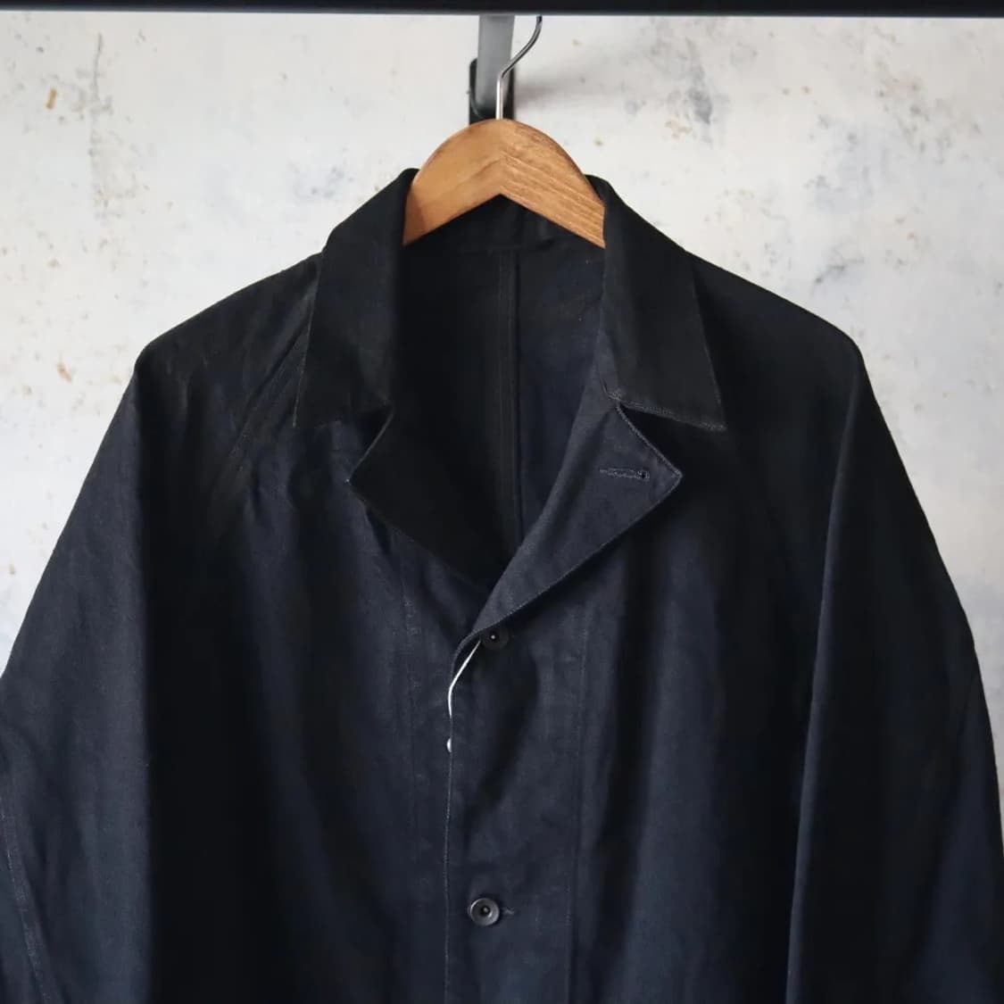 [2] 코모리 25AW 데님 워크 자켓 블랙 상품이미지1