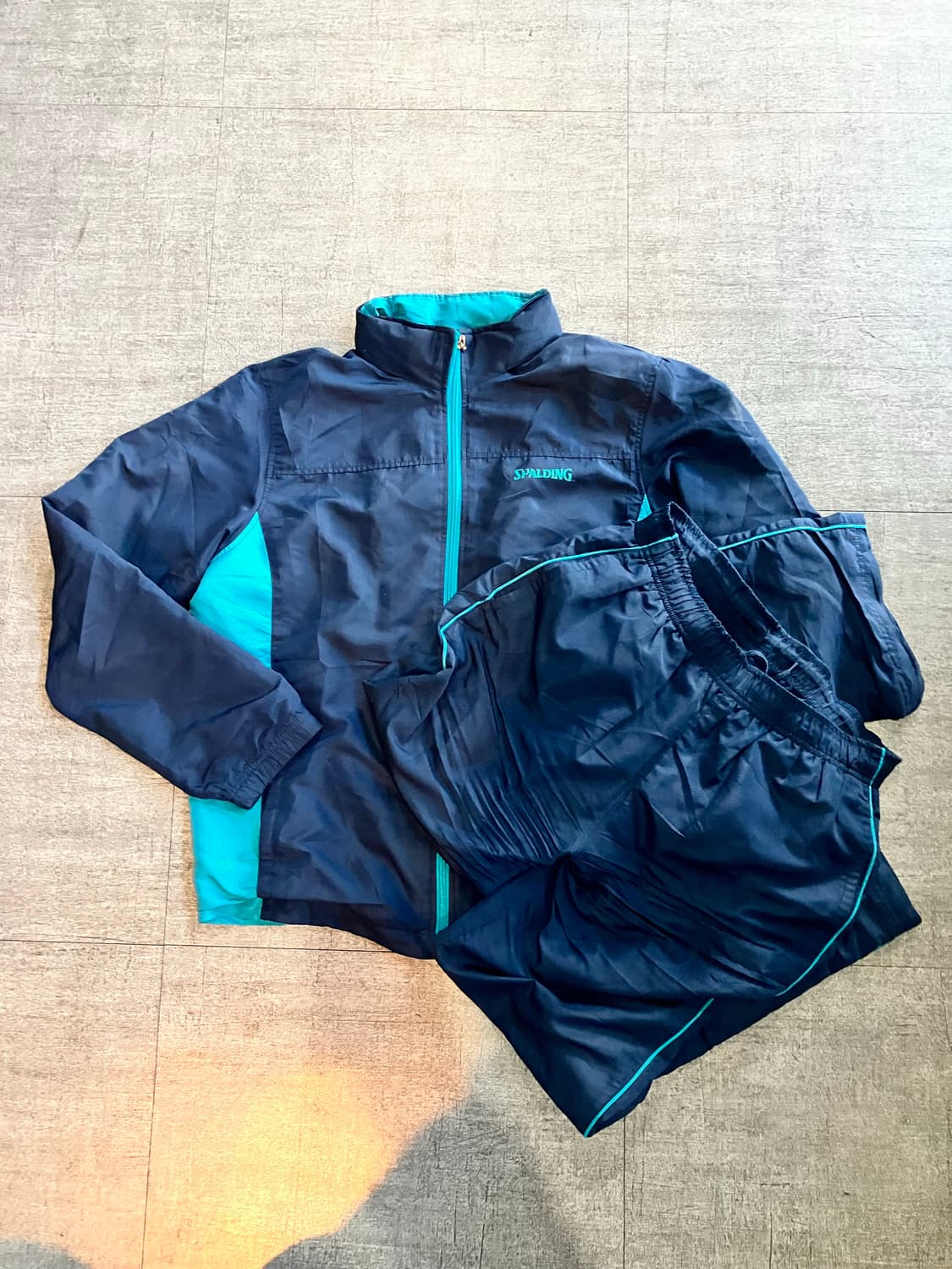 일본빈티지 Spalding 올드스쿨스트릿 윈드스토퍼 트레이닝복세트 셋업 상품이미지1